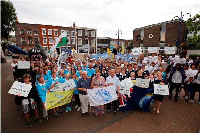 ASTO Gosport Crew Parade - ASTO Dartmouth to Gosport Small Ships Race © Max Mudie / ASTO